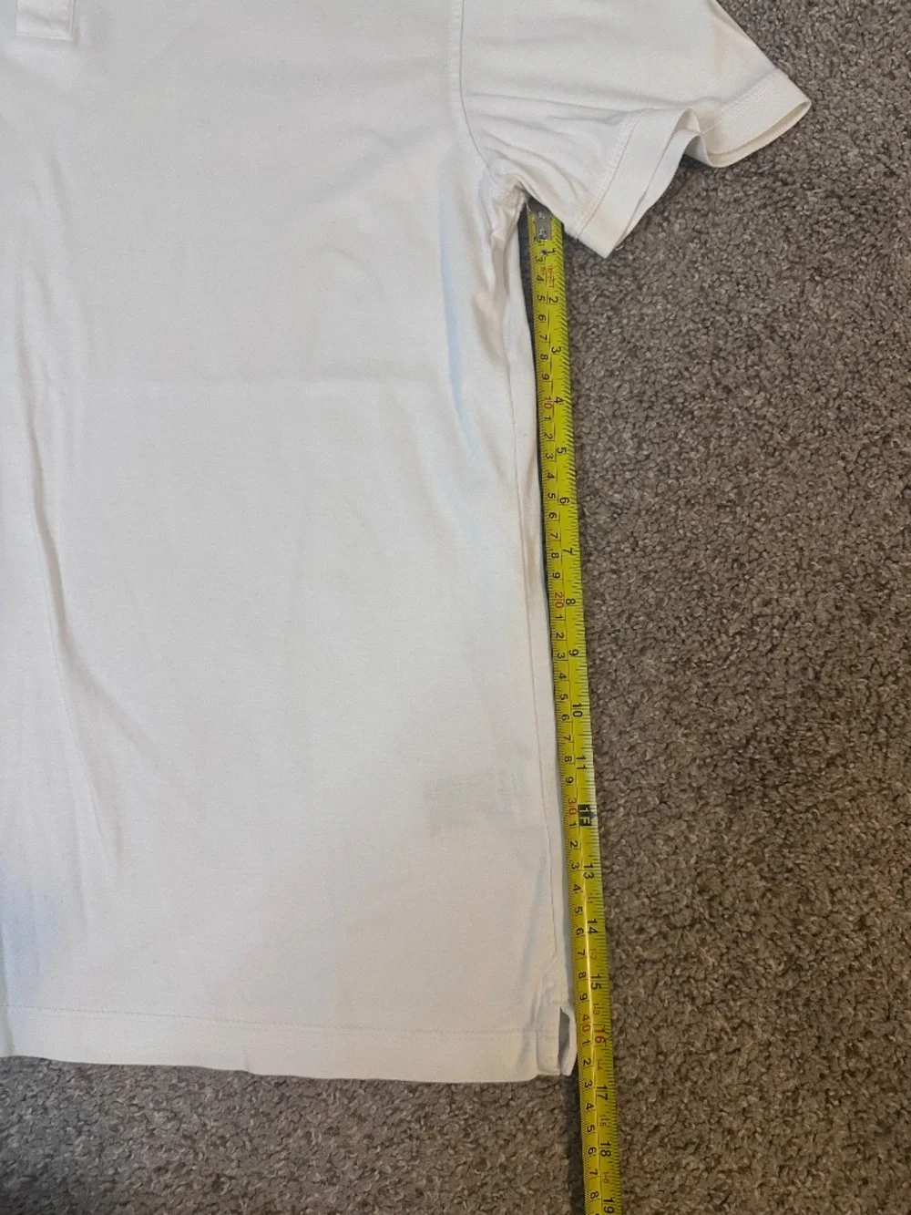 Mens Medium White Banana Republic Luxe Touch Performance Polo